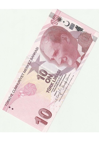 39963680EAB3C730C6 9.emisyon 10TÜRK Lirası Çil (F010 004333) Yerli Kağıt Para