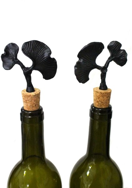 Şık Siyah ve Yeşil 2'li Ginkgo Yağdanlık Seti 750 ml, 4 parçalı