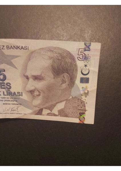 39963680EAF1B446E2 5tl Güzel Numara Ççt Tc Kağıt Para