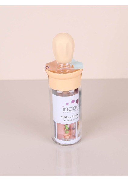 Pratik silikon yağ, sos ve yumurta fırçası, 180 cc, bej renk, kolay ve temiz kullanım