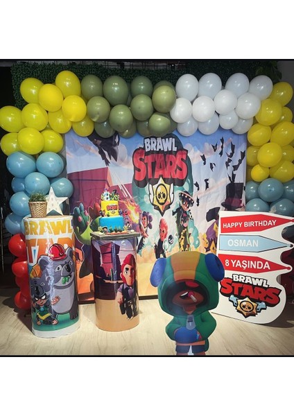 miam parti evi brawlstars konseptli balon set