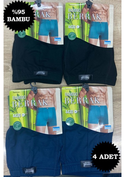 Erkek Bambu Boxer 4'lü