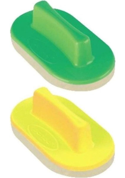 Tahta Silgisi Plastik Saplı 2 Adet Beyaz Yazı Tahta Silgisi Okul Sınıf Büro