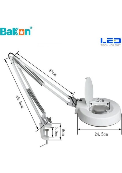 BK500C LED 8x Akrobat Büyüteç fiyatları