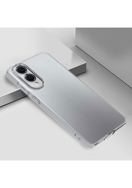 Galaxy S25 Edge Kılıf Alt Süper Silikon Kapak - Şeffaf