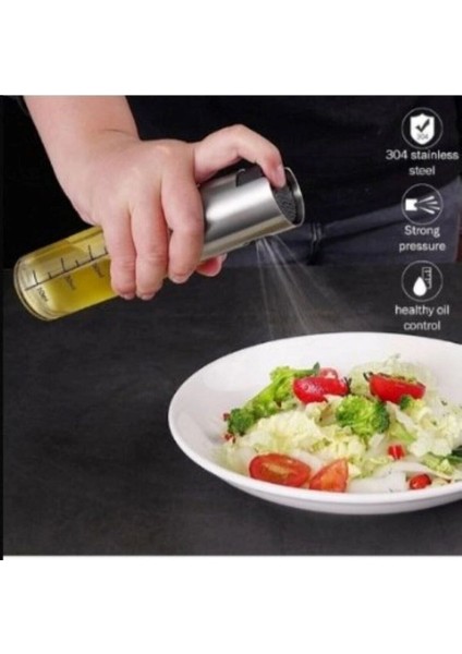 Sprey Cam Şişe Zeytinyağı, Sirke Yağ Püskürtücü Yağdanlık 100 ml.moı