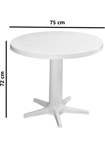 MT-GF205 Prima Rose Plastik Yuvarlak Bahçe Balkon Masa Ø75 cm fiyatları