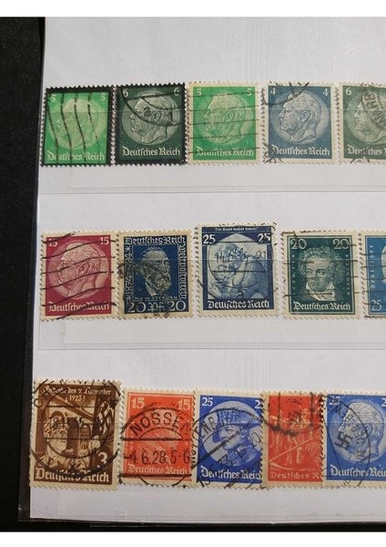 39963680E1B635C543 1923-1930 Almanya 21 Adet Riech Dönemi Pullar