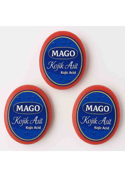 Süngerli Kojic Sabunu 3 ADET(120GR)