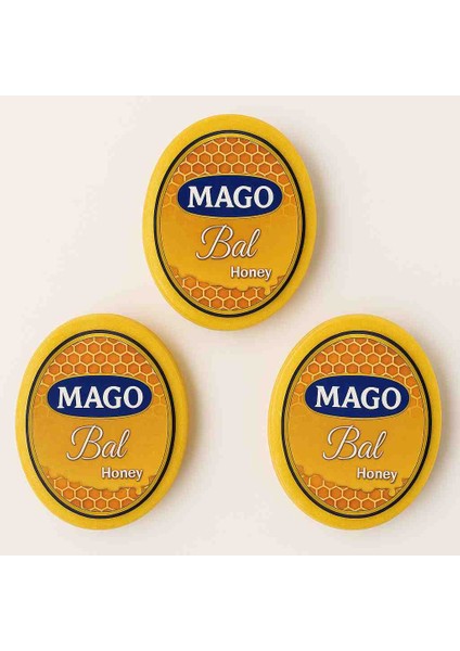 Süngerli Bal Sabunu 3 Adet (120GR)