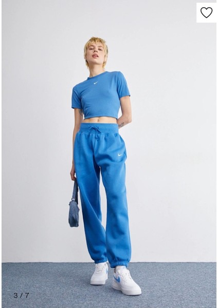 Sportswear Phoenix Fleece High-Rise Oversize Mavi Kadın Eşofman Altı fiyatları