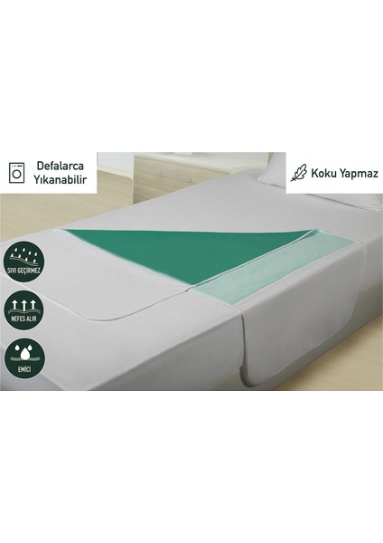 Yıkanabilir, Emici, Sıvı Geçirmez Hasta Altı Pedi Örtüsü (85 x 90 cm ) Kanatlı 4 Katlı Koruma fiyatları