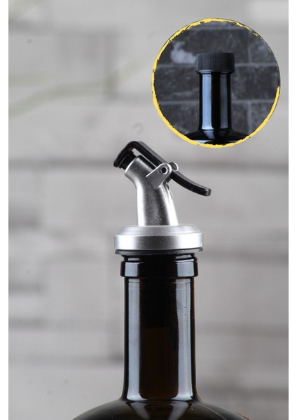 Marasca 500 ml Cam Rustik Zeytinyağı Şişesi Yağdanlık Şişesi Cam Şişe