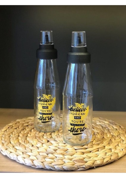 2 Adet 750ml Akıllı Cam Yağdanlık, Damlatmaz, Siyah Renkli, Şık ve Kullanışlı modelleri