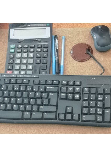 Masa Üstü Kablo Kanalı Deliği Kapağı Kahve Masa Kapağı 6 cm (5 Adet)