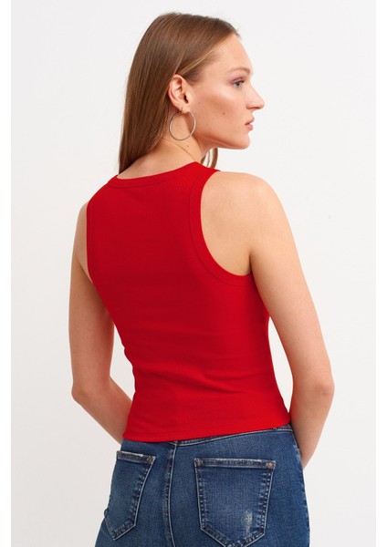 Fitilli Halter Yaka Örme ATLET-LAV10003