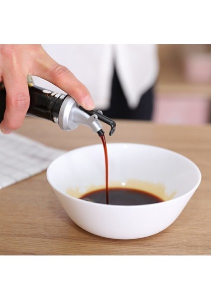 3'lü Siyah Kapaklı Şişe Ucu ve Yağdanlık Seti, 0-249 ml, Şık ve Kullanışlı fırsatları