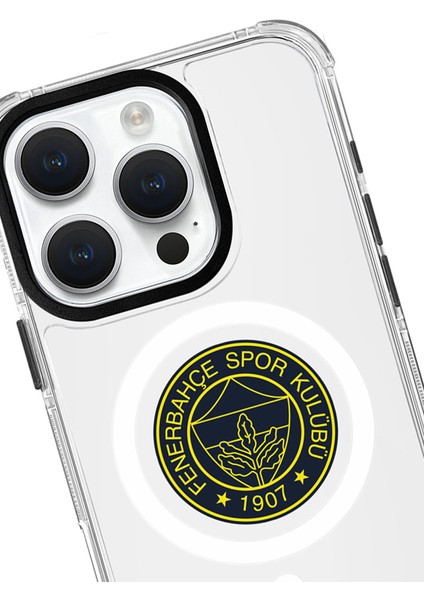 Apple iPhone 16 Pro Uyumlu Fenerbahçe Sarı Mono Arma Magsafe Lisanslı Telefon Kılıfı