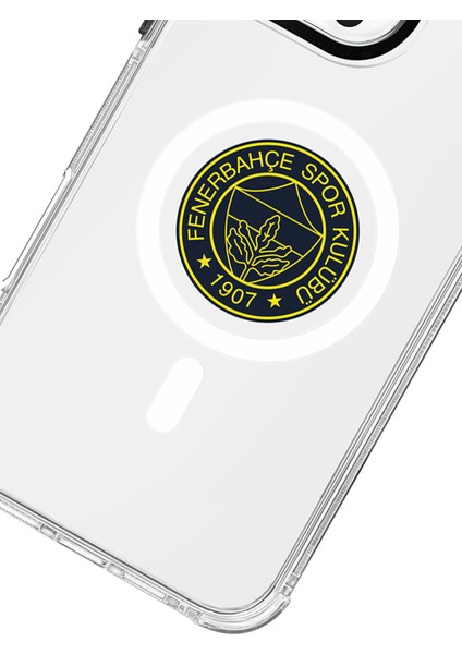 Apple iPhone 16 Pro Max Uyumlu Fenerbahçe Sarı Mono Arma Magsafe Lisanslı Telefon Kılıfı