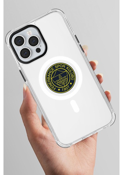 Apple iPhone 13 Pro Max Uyumlu Fenerbahçe Sarı Mono Arma Magsafe Lisanslı Telefon Kılıfı fırsatları