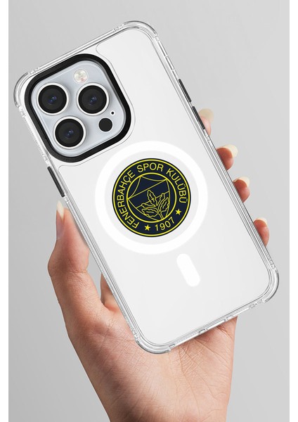 Apple iPhone 14 Pro Uyumlu Fenerbahçe Sarı Mono Arma Magsafe Lisanslı Telefon Kılıfı fırsatları
