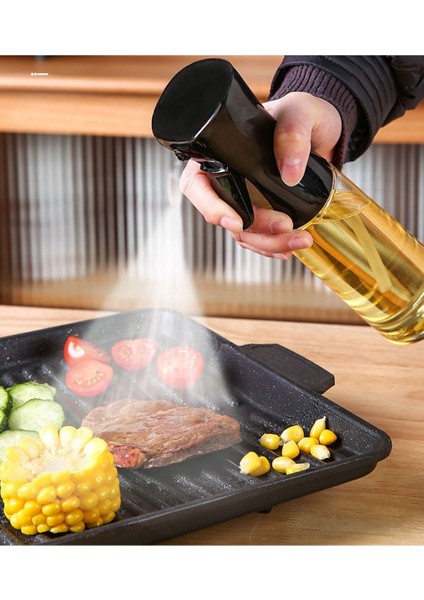 Sağlıklı cam sprey yağdanlık 230ml, kolay kullanım ve tasarruf sağlar, 2'li set. modelleri