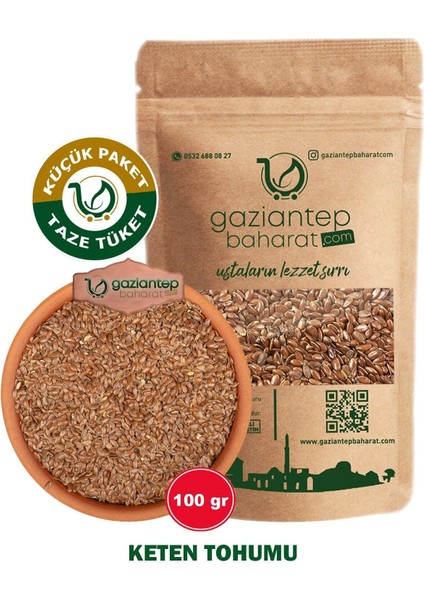 Keten Tohumu 100 gr - Sağlıklı ve Doğal Besin Takviyesi fiyatları