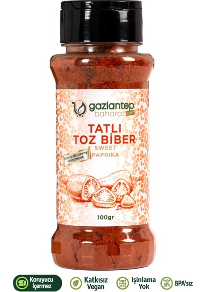 Tatlı Toz Biber 100 gr - Doğal ve Taze Baharat
