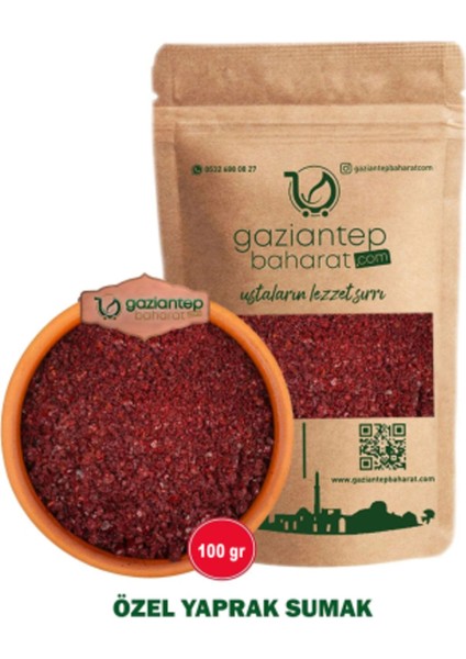 Sumak 100 gr - Gaziantep Üretimi Doğal ve Taze Baharat