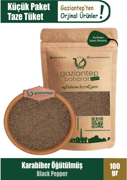 Karabiber 100 gr - Öğütülmüş Taze ve Doğal Baharat