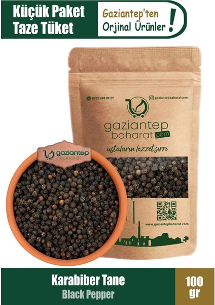 Karabiber Tane 100 gr - Doğal ve Taze Baharat