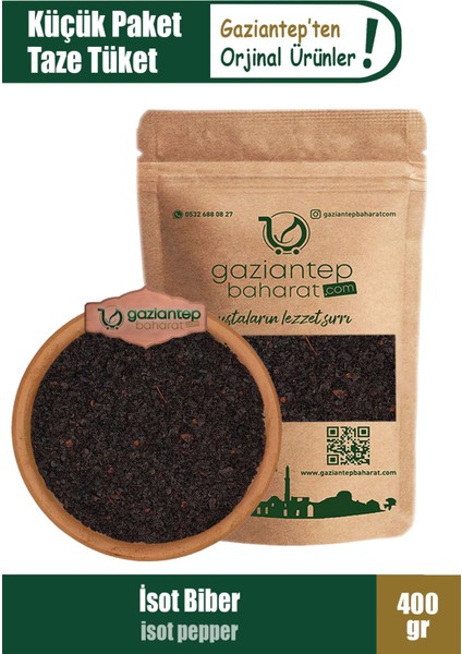 İsot Biber 400 gr - Gaziantep Yöresel Acı Biber, Doğal ve Taze