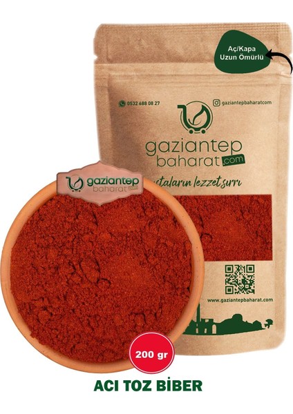 Acı Toz Biber 200 gr – Zengin Lezzet ve Keskin Acılık