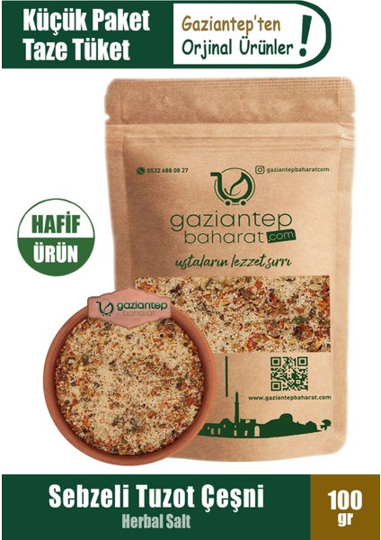 Tuzot Klasik Çeşni 100 gr - Doğal Lezzet ve Şifa Kaynağı