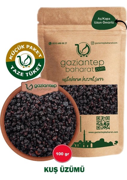 Kuş Üzümü 100 gr - Taze ve Doğal Gaziantep Kalitesiyle! fiyatları