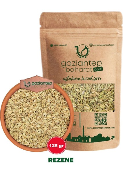 Rezene 125 gr - Gaziantep Üretimi Doğal ve Taze Baharat