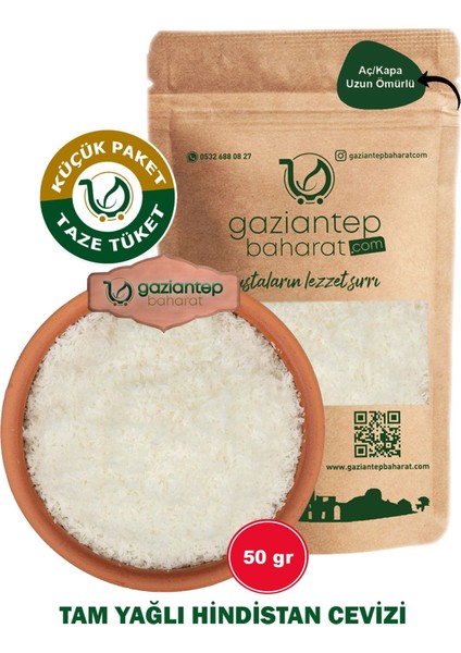 Hindistan Cevizi 50 gr - Doğal Taze ve Aromatik