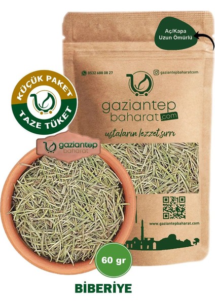Doğal Biberiye 60 gr - Gaziantep’ten Taptaze Aromatik Lezzet fiyatları