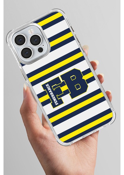 Apple iPhone 15 Pro Max Uyumlu Fenerbahçe Kolej Çizgili Lisanslı Telefon Kılıfı fırsatları