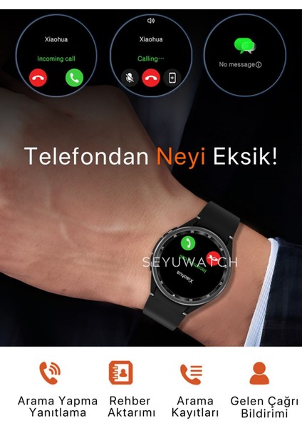 Watch Wear Class Akıllı Saat Iphone ve Android Tüm Telefonlara Uyumlu Watch