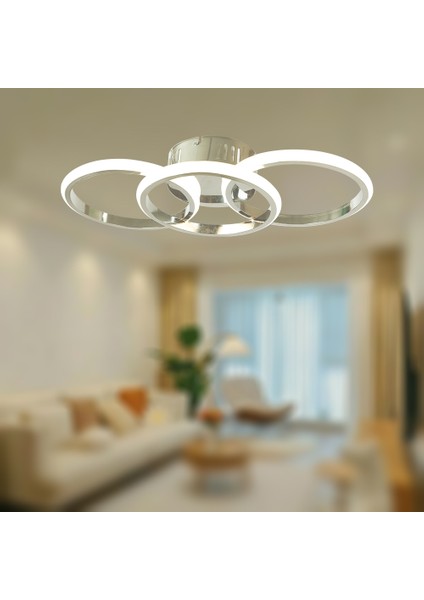 TT305-3-FSR Tt Aydınlatma Fransız Sarı Kaplama 3 Lü LED Avize