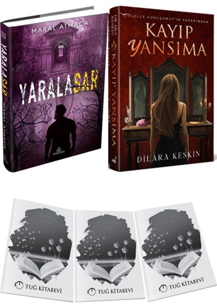 Kayıp Yansıma Ciltli ve Ephesus Yayınları Yaralasar 3 Ciltli Maral Atmaca 2li Set + Hediyeli
