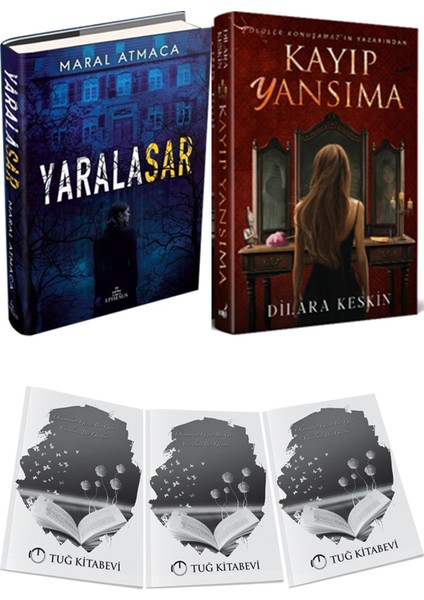 Kayıp Yansıma Ciltli ve Ephesus Yayınları Yaralasar 1 Ciltli Maral Atmaca 2li Set + Hediyeli