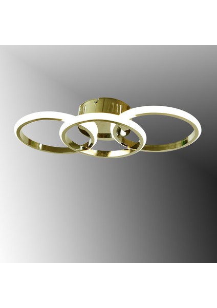 TT305-3-SR Tt Aydınlatma Sarı Kaplama 3 Lü LED Avize modelleri