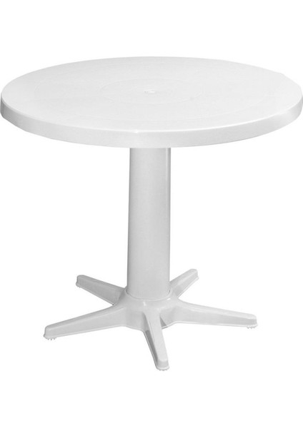 MT-GF206 Prima Luce Plastik Yuvarlak Bahçe Balkon Masa Ø85 cm