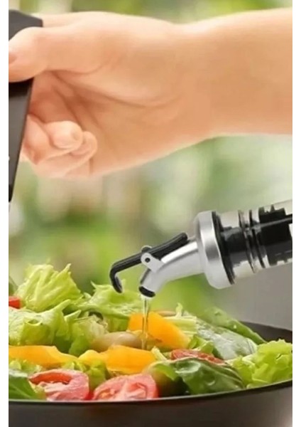 Gri metal gövdeli, 300 ml sızdırmaz yağdanlık, modern tasarım, 2'li set fiyatları