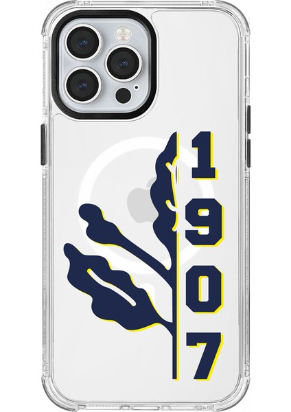 Apple iPhone 13 Pro Max Uyumlu Fenerbahçe 1907 Palamut Magsafe Lisanslı Telefon Kılıfı
