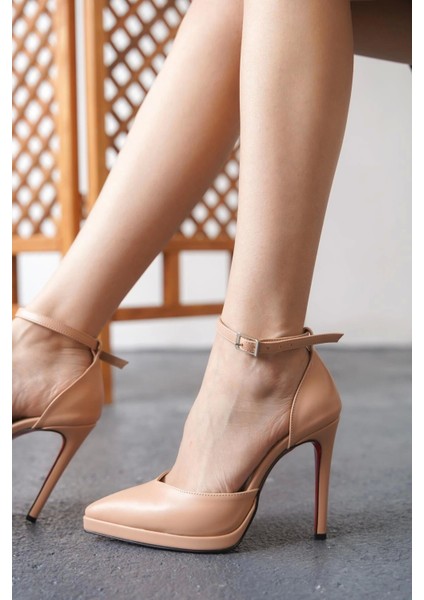 Kadın Moda Baretli Sivri Burun Topuklu Ayakkabı Şık ve Zarif Abiye Ayakkabı fırsatları