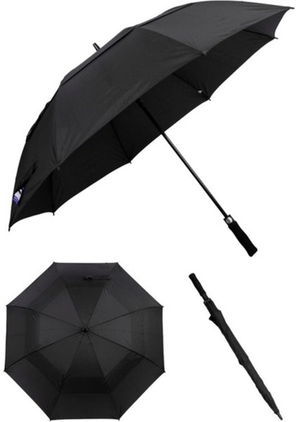 Yüksek Kaliteli Fiber Protokol Baston Şemsiye 150CM Kılıflı