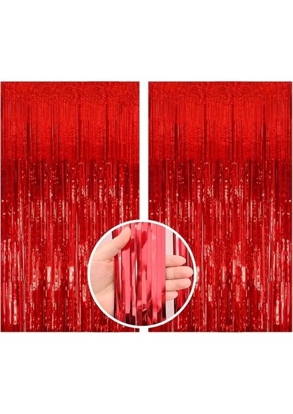 Arka Fon Planı Perde Kırmızı 1 Adet